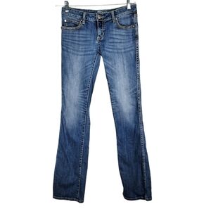 WRANGLER ROCK 47 ULTRA LOW RISE BOOT CUT JEANS